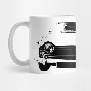 Triumph TR5 1960s British classic car monoblock black/white Mug